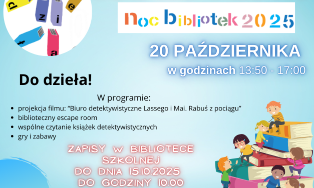 11 edycja ogólnopolskiej akcji „NOC BIBLIOTEK”