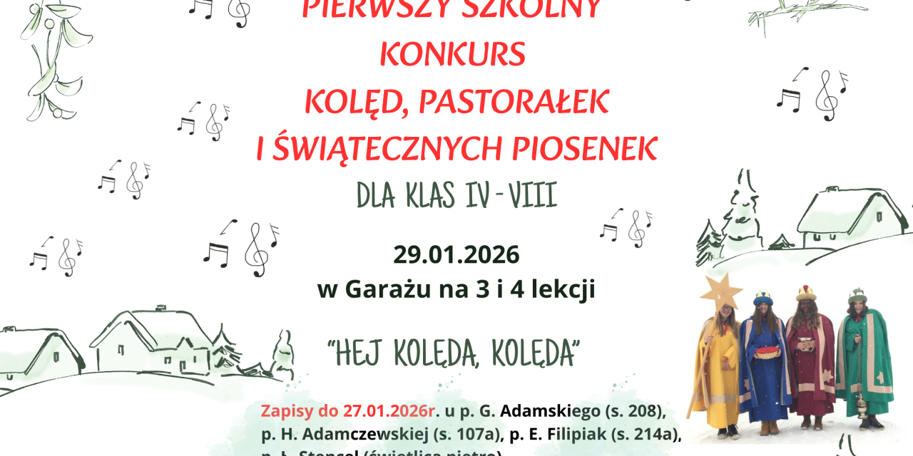 Konkurs kolęd, pastorałek i świątecznych piosenek