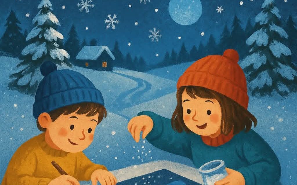 Uczniowie zajęć rewalidacyjnych zrealizowali zadanie pod hasłem „Zimowa opowieść”