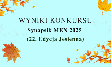 Wyniki Ogólnopolskiego Konkursu SYNAPSIK