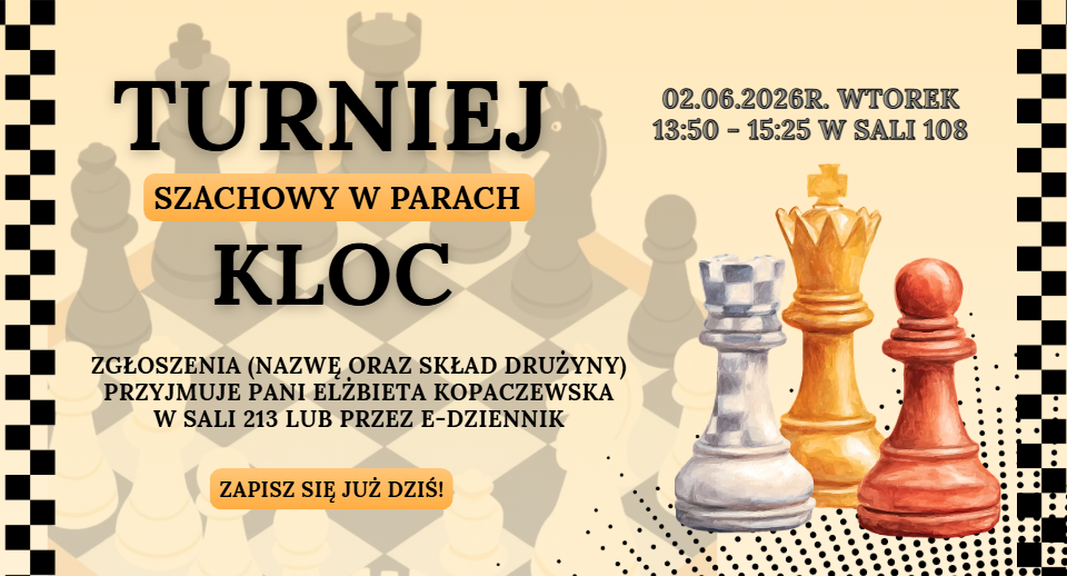 TURNIEJ SZACHOWY W PARACH „KLOC” 