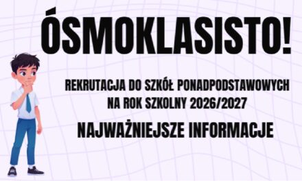 Ulotka dla ósmoklasisty
