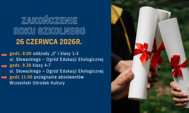 Zakończenie roku szkolnego