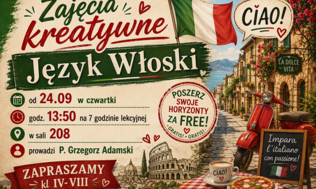 Zajęcia kreatywne – język włoski
