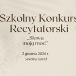 Szkolny Konkurs Recytatorski